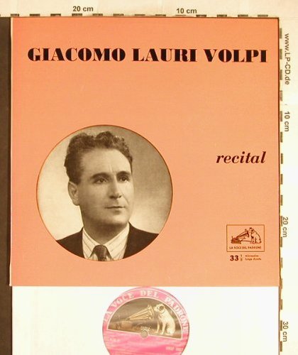 Lauri-Volpi,Giacomo: Recital-Giordano,Meyerbeer,Verdi.., La Voce Del Padrone(QBLP 5057), I, Ri, 1958 - 10inch - L3686 - 14,00 Euro