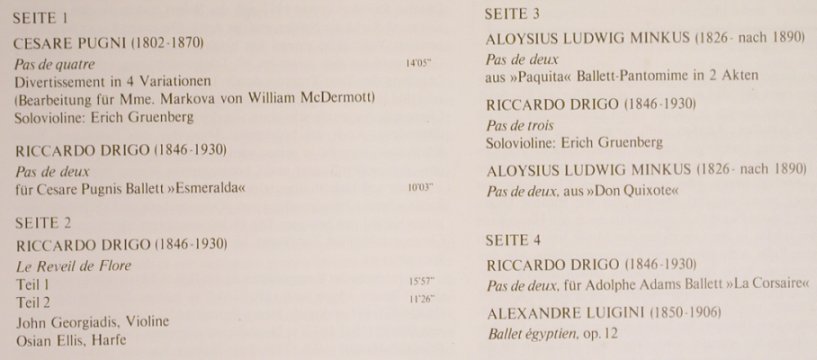 V.A.Balettmusik: A.L.Minkus,Drigo,Pugni, Luigini, Decca(6.35389 DX), D, 1978 - 2LP - L3696 - 9,00 Euro
