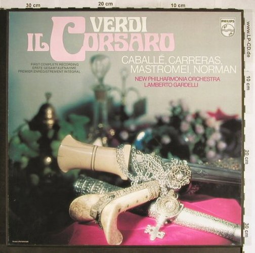 Verdi,Giuseppe: Il Corsaro, Gesammtaufn. Box, Philips(6700 098), NL, 1976 - 2LP - L3697 - 9,00 Euro