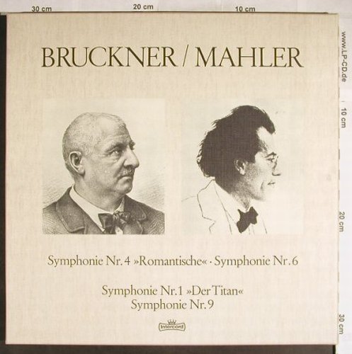 Bruckner,Anton / Gustav Mahler: Sinfonie Nr.4,6 / Sinfonie Nr.1,9,, Intercord(192.812), D, Box, 1976 - 5LP - L3699 - 24,00 Euro
