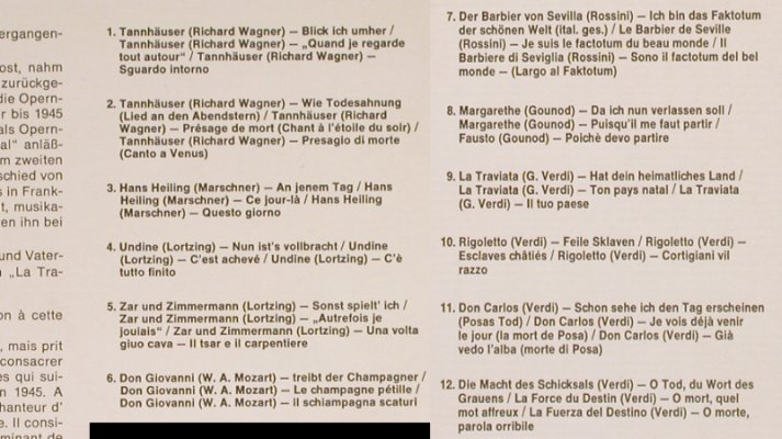 Schlusnus,Heinrich: singt Arien, Wagner, Mozart, Verdi., TopClassic(TC-9040), D,  - LP - L3732 - 5,00 Euro