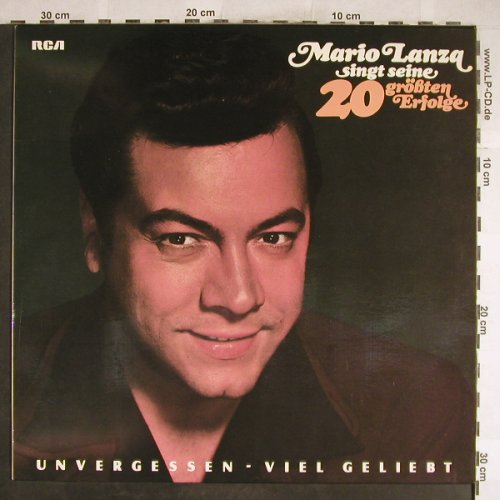 Lanza,Mario: Singt Seine 20 Größten Erfolge, DSC, RCA(27.549-5), D, 1976 - LP - L3749 - 5,00 Euro