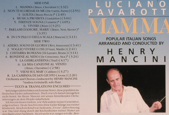 Pavarotti,Luciano: Mamma, cond.by Henry Mancini, Decca(6.43090 AZ), D, 1984 - LP - L3765 - 6,00 Euro
