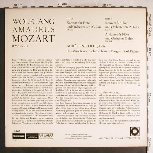 Mozart,Wolfgang Amadeus: Flötenkonzerte KV 313,314,315, Telefunken,Club.Ed.(J 520/8), D,  - LP - L3766 - 6,00 Euro