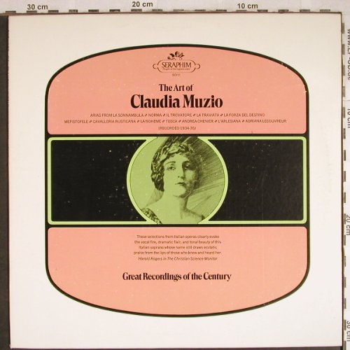 Muzio,Claudia: The Art of(Cover b/w selfmade), Seraphim(60111), US,  - LP - L3793 - 5,00 Euro