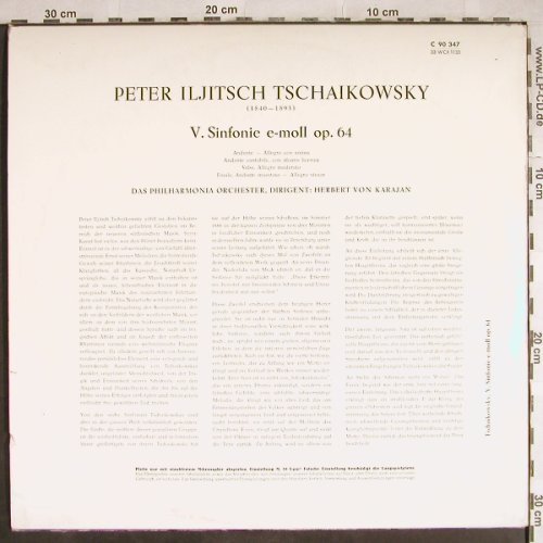 Tschaikowsky,Peter: Sinfonie Nr.5 E-moll op.64, m-/vg+, Columbia(C 90 347), D,  - LP - L3802 - 5,00 Euro