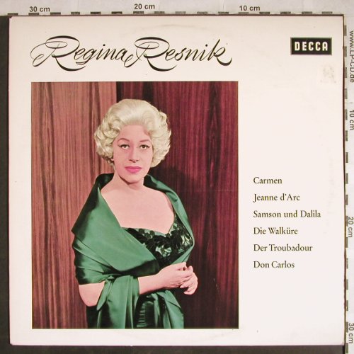 Resnik,Regina: Carmen,Jeanne d'Arc.., Decca(SXL 21 037-B), D,  - LP - L3804 - 7,50 Euro