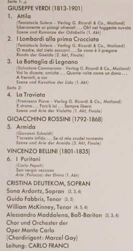Deutekom,Cristina: singt Bellini, Rossini, Verdi, Philips(6500 096), NL, 1970 - LP - L3806 - 9,00 Euro