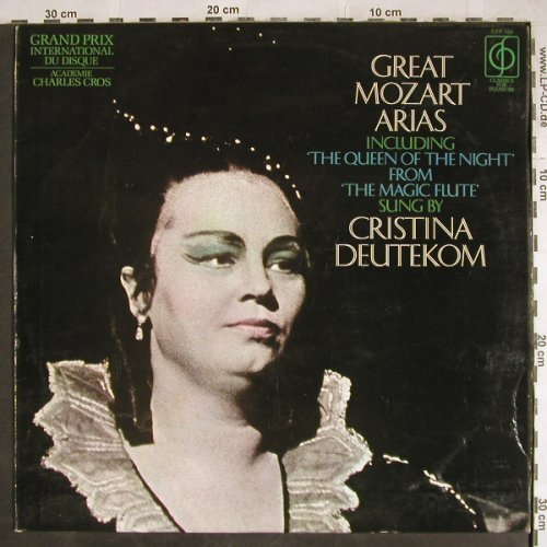 Deutekom,Cristina: Great Mozart Arias, VG+/vg+, Classic for Pleasure(CFP 164), UK, 1969 - LP - L3808 - 3,00 Euro