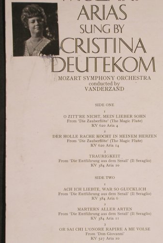Deutekom,Cristina: Great Mozart Arias, VG+/vg+, Classic for Pleasure(CFP 164), UK, 1969 - LP - L3808 - 3,00 Euro