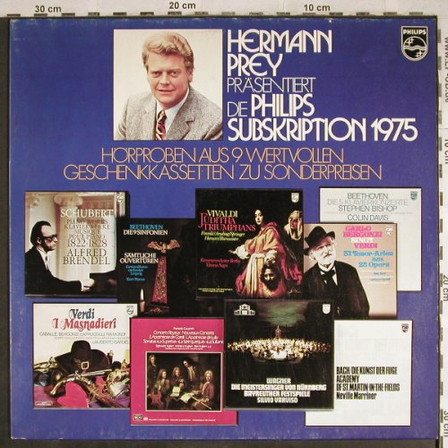 V.A.Philips Subskription 1975: Herman Prey..spoken germ.,Hörproben, Philips(6833 186), D, 1975 - LP - L3817 - 6,00 Euro