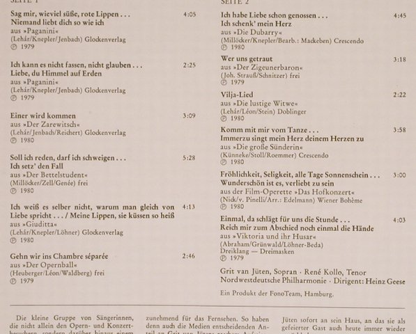 van Jüten,Grit & Rene Kollo: Niemand liebt dich so wie ich, RCA Red Seal(RL 30361), D, m/vg+, 1980 - LP - L3838 - 5,50 Euro