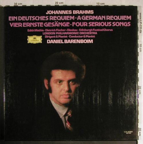 Brahms,Johannes: Ein Deutsches Requiem/4ernstGesäge, D.Gr.(2707 066), D, Box, 1972 - 2LP - L3898 - 9,00 Euro