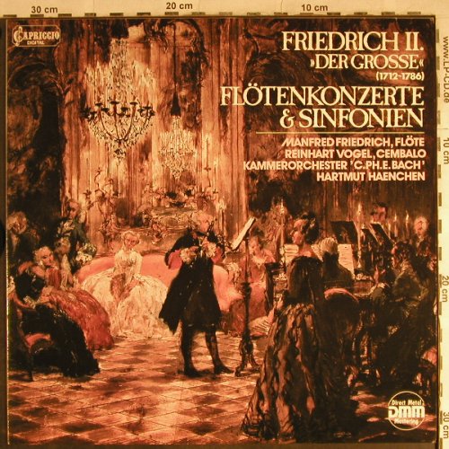 Friedrich 2. "Der Große": Flötenkonzerte&Sinfonien, Club Ed., Capriccio(42 821 9), D, 1985 - LP - L3902 - 5,00 Euro