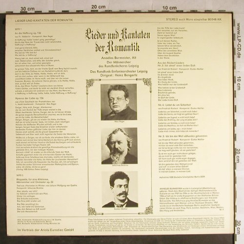 Reger,Max / Brahms / Mahler: An die Hoffnung/Alt-Rhapsodie..., Eurodisc(80 548 KK), D,  - LP - L3926 - 5,00 Euro