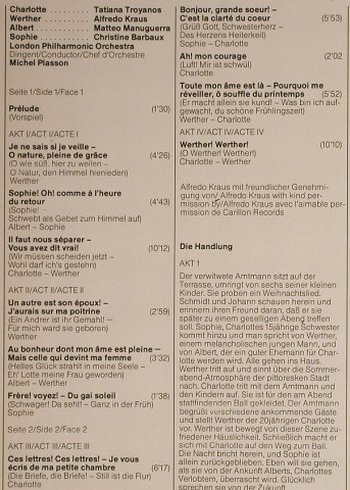 Massenet,Jules: Werther - Gr.Querschnitt, EMI(061-43 007), D, co, 1979 - LP - L3942 - 5,00 Euro
