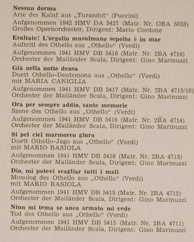 Lauri-Volpi,Giacomo: Lebendige Vergangenheit II, LV(LV 260), A,  - LP - L3959 - 6,00 Euro