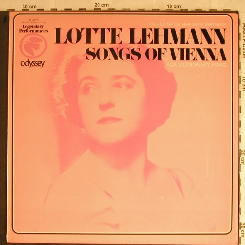 Lehmann,Lotte: Songs of Vienna, Odyssey(32 16 0179), US,  - LP - L3964 - 6,00 Euro