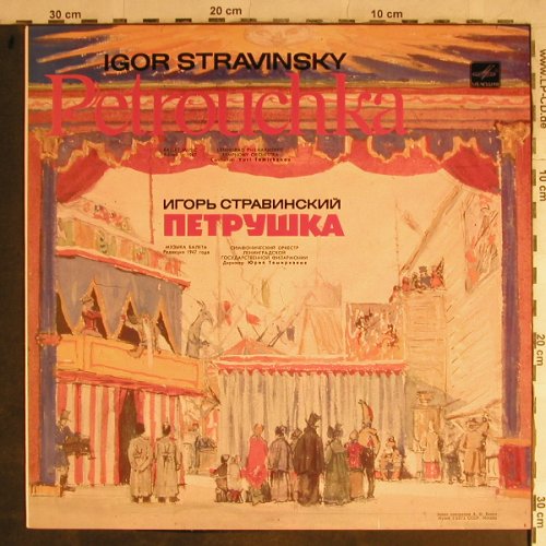 Strawinsky,Igor: Petrouschka(1947 vers.), Melodia(C10 08095 002), UDSSR, 1975 - LP - L3978 - 5,00 Euro