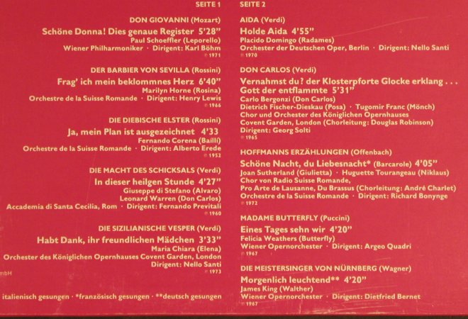V.A.10 Opernhits mit 13 Weltstars: Vol.3, 10 Tr. Mozart...Wagner, Decca(6.42564 AH), D,  - LP - L3992 - 3,00 Euro