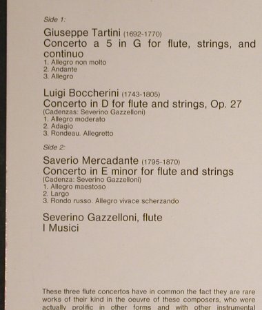 Gazzellioni,Severino & I Musici: Flötenkonzerte, Philips(6500 611), NL, 1973 - LP - L4009 - 6,00 Euro