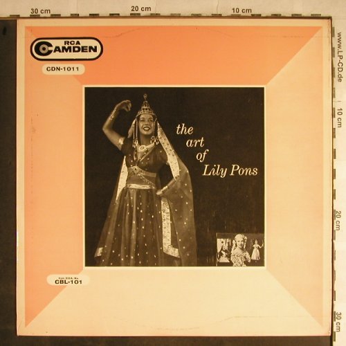 Pons,Lily: The Art of, vg+/vg+, RCA Camden(CDN-1011), UK,  - LP - L4013 - 7,50 Euro