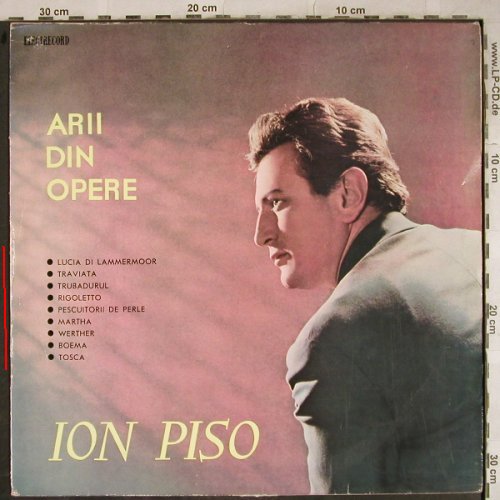 Piso,Ion: Recital Ion Piso,Arii din Opere, Electrecord(ECE-0149), RO,vg+/VG+, 1966 - LP - L4037 - 5,00 Euro