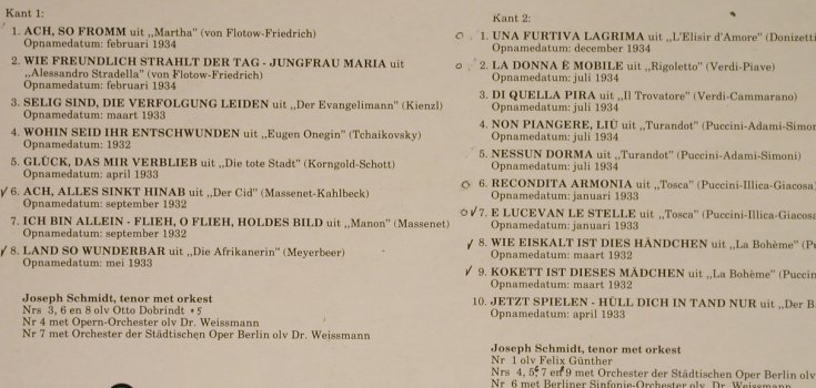 Schmidt,Joseph: zingt fragmenten uit, m-/vg+, EMI(027-30719), NL, 1978 - LP - L4082 - 5,00 Euro