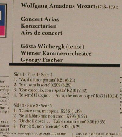 Winbergh,Gösta: Mozart Concert Arias, Decca(6.43165 AZ), D, 1985 - LP - L4083 - 6,00 Euro