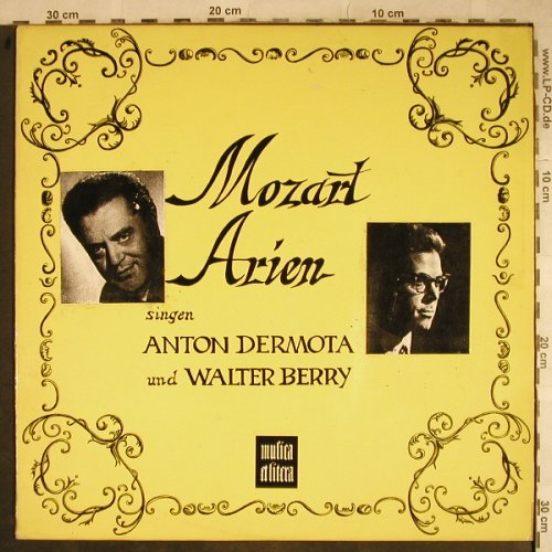 Dermota,Anton und Walter Berry: Mozart Arien, vg+/vg+, stoc, musica alitera(MEL 8000), D,  - LP - L4090 - 5,00 Euro