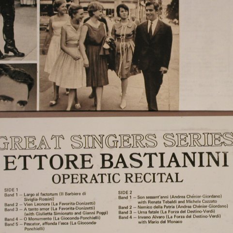 Bastianini,Ettore: Operatic Recital, m-/vg+, London(SR-33190), US, 1972 - LP - L4109 - 7,50 Euro
