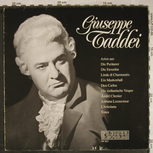 Taddei,Giuseppe: Same, woc, Preiser Records(PR 9832), A,  - LP - L4112 - 6,00 Euro