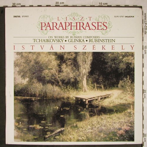 Liszt,Franz: Paraphrases,Tschaik,Glinka,Rubinst., Hungaroton(SLPD 12767), H, 1987 - LP - L4119 - 6,00 Euro
