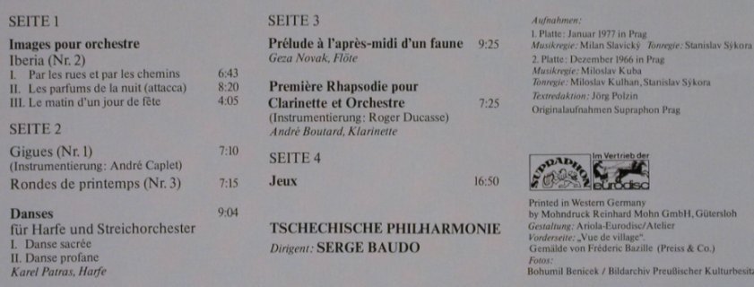 Debussy,Claude: Orchesterwerke, Foc, Supraphon(300 362-420), D, 1979 - 2LP - L4132 - 7,50 Euro