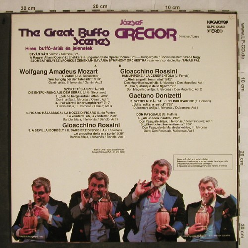 Gregor,Jozsef: The Great Buffo Scenes, Hungaroton(SLPX 12359), HU, 1982 - LP - L4141 - 7,50 Euro