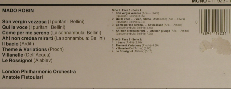 Robin,Mado: Arias from I Puritani...Coloratura, Decca(411 923-1), D, m-/vg+,  - LP - L4159 - 7,50 Euro