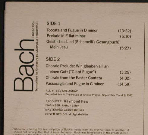 Bach,Johann Sebastian: Transcriptions, vg+/vg+, Decca(PFS 4278), UK, 1973 - LP - L4198 - 5,00 Euro