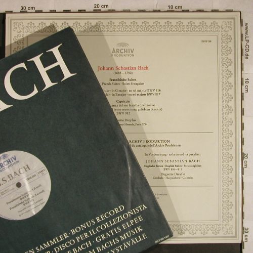 Bach,Johann Sebastian: Französische Suiten Nr.5-6, Foc, Archiv(2533 139), D,  - LP*2 - L4199 - 12,50 Euro