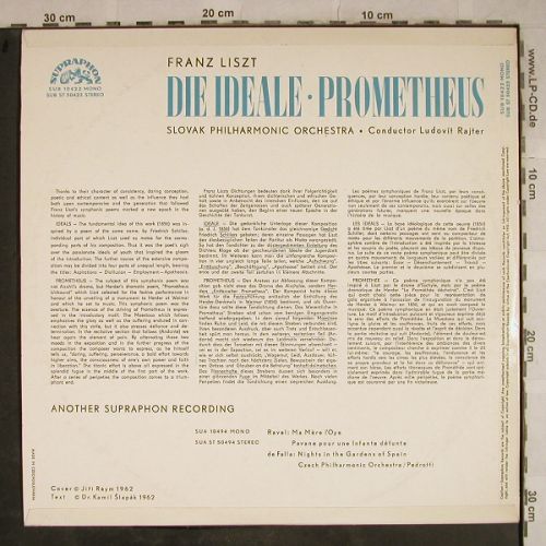 Liszt,Franz: Die Ideale Prometheus, Supraphon(SUA ST 50422), CZ, 1962 - LP - L4219 - 7,50 Euro