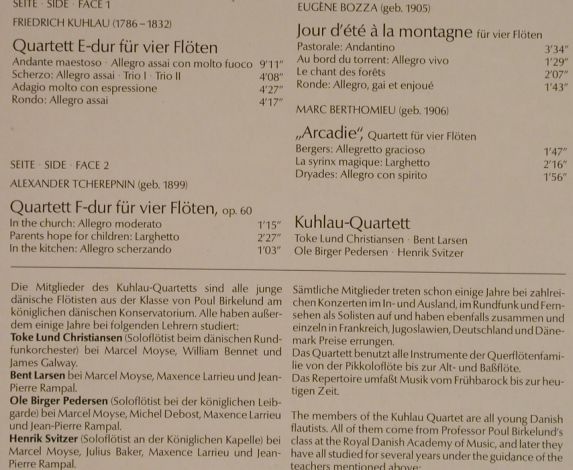 Kuhlau,Friedrich, Tcherepnin, Bozza: Virtuose Kammermusik, Foc, Telefunken(6.42708 AZ), D, 1982 - LP - L4232 - 6,00 Euro