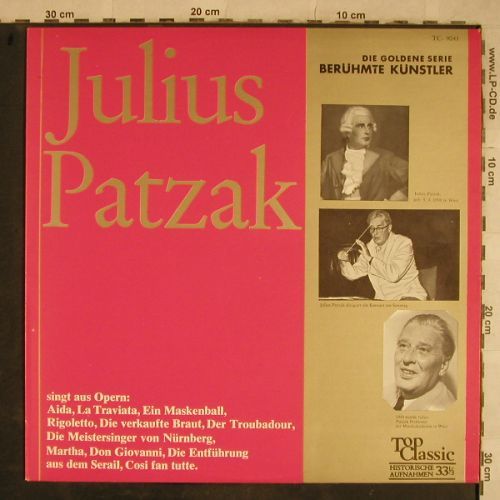 Patzak,Julius: Singt aus Opern, TopClassic(TC-9041), D, 1969 - LP - L4257 - 5,00 Euro