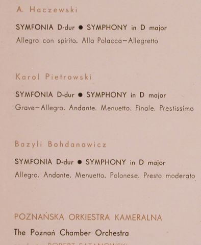 V.A.Musica Antiqua Polonica: Polish 18th Century Symphonies, Foc, Muza(SXL 0523), PL, m-/vg+,  - LP - L4300 - 4,00 Euro