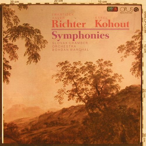 Richter,Fratisek Xaver/Karel Kohout: Symphonies, VG+/m-, Opus(9110 1662), CZ, 1986 - LP - L4302 - 3,00 Euro