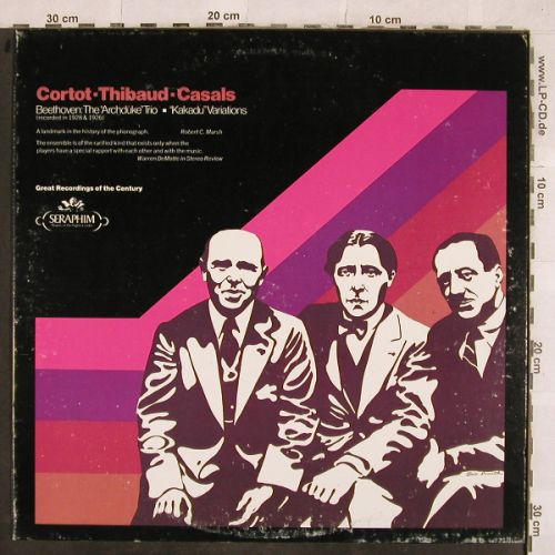 Cortot,Alfred / Thibaud / Casals: Beethoven,Archduke Trio,KakaduVari, Seraphim(60242), US, m /vg+,  - LP - L4408 - 9,00 Euro