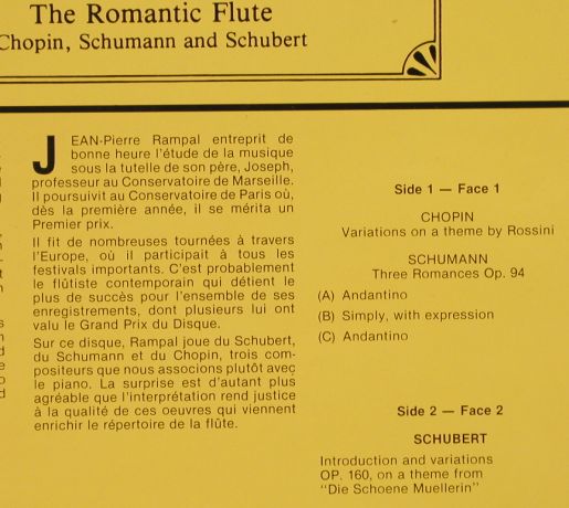 Rampal,Jean-Pierre: The Romantic Flute,Chopin Schumann, Madacy Master Series(MK 1808), CDN, stoc,  - LP - L4424 - 6,00 Euro