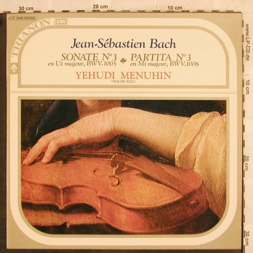 Menuhin,Yehudi: Bach-Sonate No.3/Partita No.3, Trianon(C 045-00138), F,  - LP - L4474 - 9,00 Euro