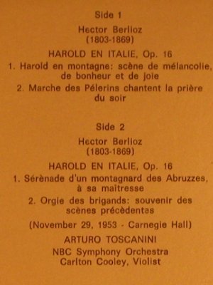 Berlioz,Hector: Harold en Italie, Foc, RCA (16)(AT 112), D/I, 1972 - LP - L4479 - 5,00 Euro