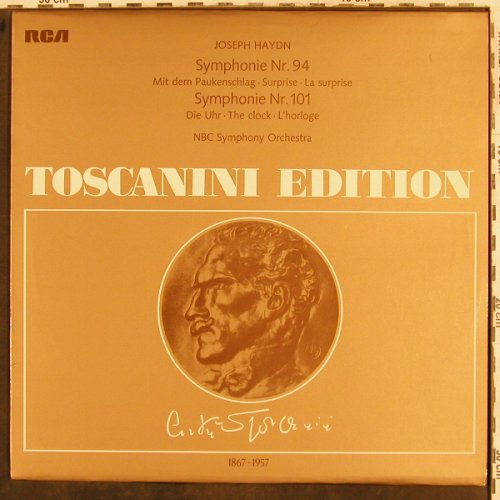 Haydn,Joseph: Sinfonien Nr.94 & 101, RCA,Promo-Stol(AT 120), D, 1960 - LP - L4482 - 5,00 Euro