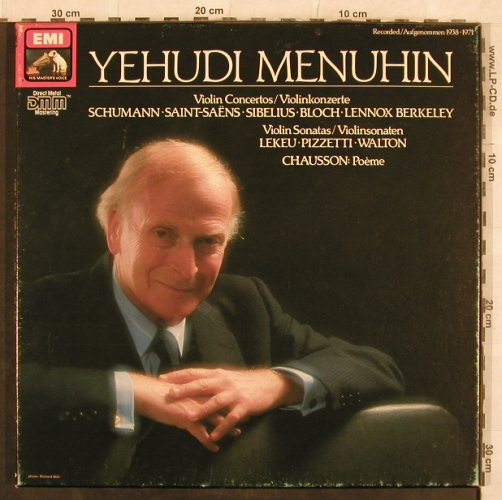 Menuhin,Yehudi: Violin Concertos, Box, m /vg+, EMI(EX 153 29 08643), UK,  - 4LP - L4509 - 15,00 Euro