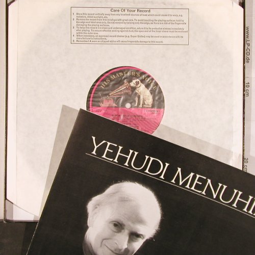 Menuhin,Yehudi: Violin Concertos, Box, m /vg+, EMI(EX 153 29 08643), UK,  - 4LP - L4509 - 15,00 Euro